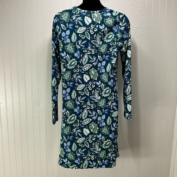 LANDS’ END Long Sleeve Floral Dress - Picture 3 of 5